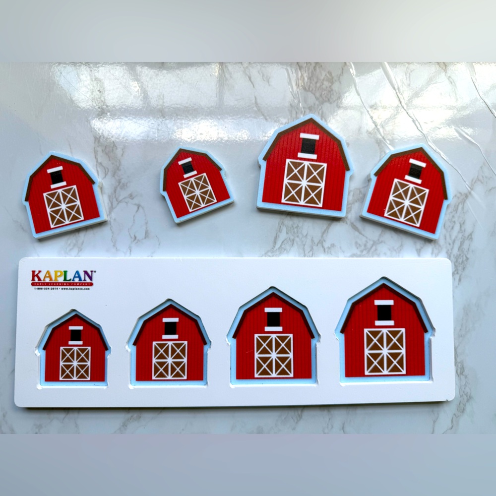 Kaplan Size and Sequence Farm Puzzle - Good Used Condition